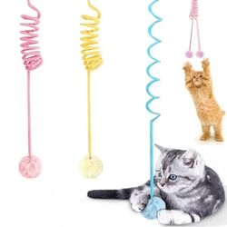 Interactive Cat Toys: Stick, Rope, Ball - Pet Training & Play