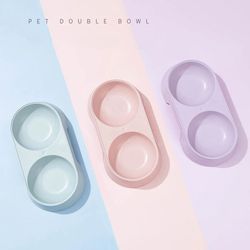 Macaron Pet Double Bowl - Feeder & Drinking Tray
