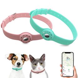 Silicone Anti-Lost Pet Collar for Apple Airtag: Adjustable Tracker