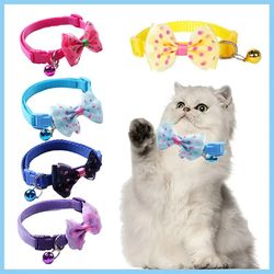 Multicolor Pet Collars: Bow Bell, Cute Cat & Dog Accessories