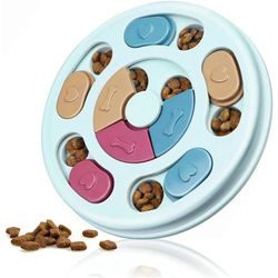 Interactive Dog Puzzle Toys: Increase Puppy IQ with Slow Feeder Food Dispenser