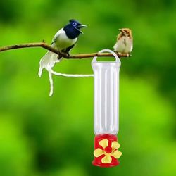 Portable Transparent Hummingbird Feeders: Removable Plastic, Leak-proof