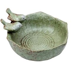 Ceramic Birdbath Bowl: Feeder & Food Container Tray for Outdoors