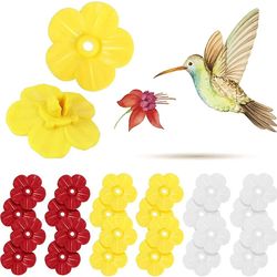 Outdoor Plastic Bird Feeder Replacement Flowers: Hummingbird Feeder Ports