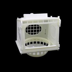 High-Quality White Plastic Bird House | Removable Nest | Bird Cage