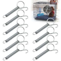 Metal Spring Hooks: Sturdy Tension Fixing for Cage Doors - Rabbit/Bird/Hamster Cages