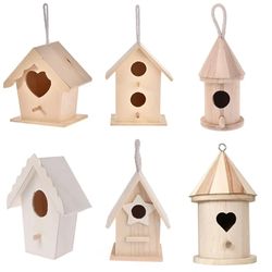 DIY Wooden Hummingbird House: Creative Home Gardening Decor with Hanging Rope