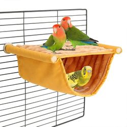 Pet Hammock Warm Nest Bed | Removable Washable | Parrot Bird Cage Perch