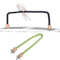 Bird Bite Toy: Woven Rope Chew for Parrots | Bendable Perches