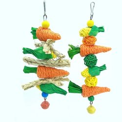 Small Pet Toy: Parrot, Hamster, Rabbit, Bird Chewing & Hanging Toys