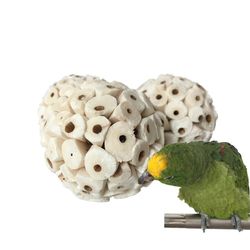 Bird Toys: Sola Balls for Natural Chew & Foraging Fun - Parrot, Parrotlet, Budgie, Finch, Macaw