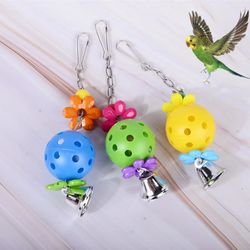 Pet Bird Bites Toy Parrot Chew Ball Swing Cage Hanging Cockatiel Birds Toys