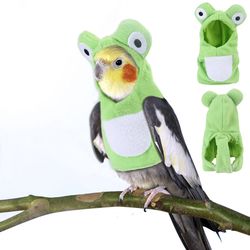 Funny Frog Bird Clothes: Pet Flight Suit for Medium & Large Parrots