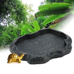 Basin Resin Non-toxic Food & Water Pots for Reptiles, Turtles, Scorpions, Lizards, and Crabs
