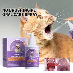 Oral Cleanse Spray: Freshen Pets' Mouths, Remove Calculus, Deodorize, Prevent Bad Breath