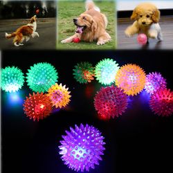 Colorful Luminous Elastic Ball: Fun Toy for Dogs & Cats with Sound Effects - Pet Supplies