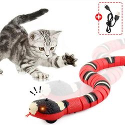 interactive smart cat toy: electronic snake teaser, usb rechargeable