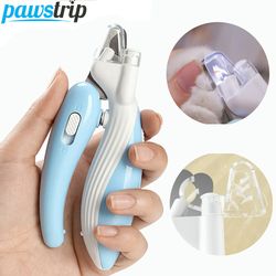 led pet nail clippers: professional grooming scissors for dogs, cats & small animals