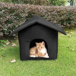 Waterproof Outdoor Pet House: Portable Cat Tent Shelter