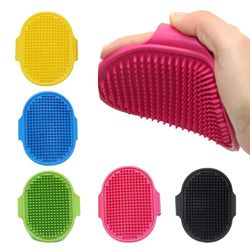 Soft Silicone Pet Brush: Dog Cat Grooming Comb & Hair Remover