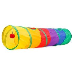 cat tunnel pet tube: collapsible indoor/outdoor play toy for kitty & puppy exercise