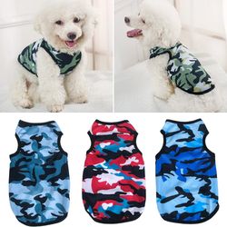 Camouflage Vest: New Style Dog Clothes for Small Dogs - Comfortable Pet T-Shirt