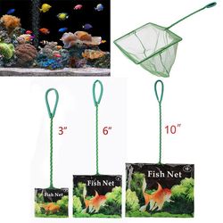 Portable Fish Net with Long Handle: Aquarium Accessories for Fish Tank Cleaning & Landing Net