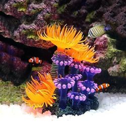 Artificial Underwater Coral Aquarium Fish Tank Decoration: Backgrounds, Plants, Grass