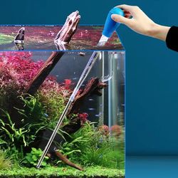 Aquarium FishTank Clean Tool: Pipette Siphon Pump Water Changer & Accessories