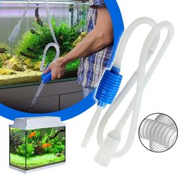 Aquarium Siphon Pump: Semi-automatic Fish Tank Vacuum Cleaner & Water Change