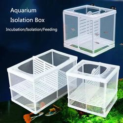 Plastic Aquarium Fish Breeding Isolation Box - Tank Breeder Hatching Incubator