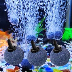 Aquarium Round Air Bubble Stone for Fish Tank Aeration & Hydroponics