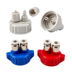 co2 reactor air diffuser double connector tube valves gauge bottle cap diy aquarium accessories