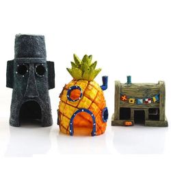 Resin Pineapple House & Ornaments for Aquarium Landscaping