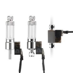 aquarium co2 bubble counter regulator kit with magnetic solenoid & check valve