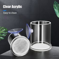 acrylic aquarium fish feeder: anti-drift shrimp egg & fish food ring