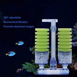 Aquarium Filter for Fish Tank: Skimmer, Biochemical Sponge, High Quality