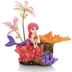 Aquarium Decoration: Coral Mermaid Resin Landscape Ornaments