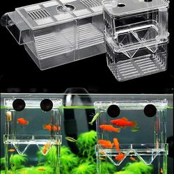Acrylic Fish Breeding Isolation Box for Betta Fish Aquarium Breeders