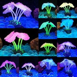 Luminous Anemone Simulation: Aquarium Plastic Plant Decor