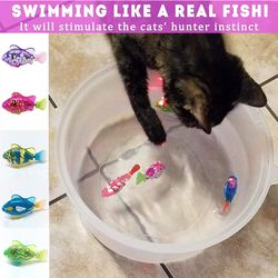 interactive electric fish toy: entertaining water play for cats and dogs with led light - pet toy fun!