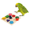 JtvtParrotIqTrainingToys9GridColorfulWoodenBlockSafeTastelessPetEducationalToysBirdTo