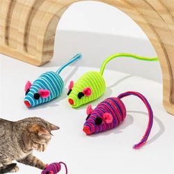 colorful winding mice interactive cat toy: fun playtime for cats & kittens