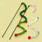 o20fCatToyFeatherCatTeaserWandCatInteractiveToysFunnyCaterpillarColorfulRodChristmasHa