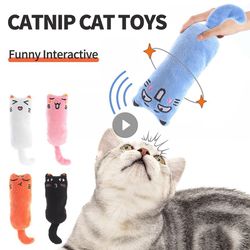 cute catnip toys for kittens: plush thumb play games for teething and fun