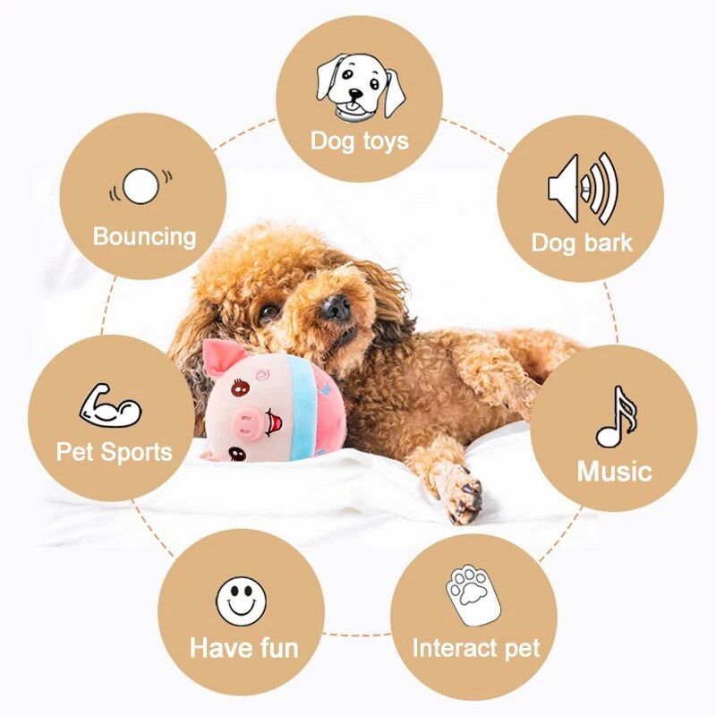 LHbCPetSmartCatToyElectricAutomaticPlushBouncingToysInteractiveToysSelfmovingKittenToy