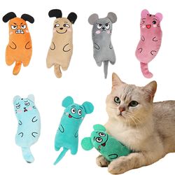 interactive catnip mouse toy: funny plush toy for cats, ideal for teeth grinding and chew - pet accessories