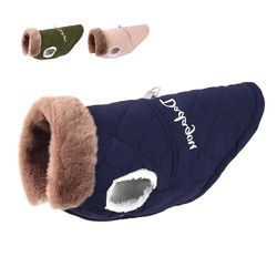 Waterproof Winter Pet Jacket: Super Warm Clothes for Small Dogs with Fur Collar