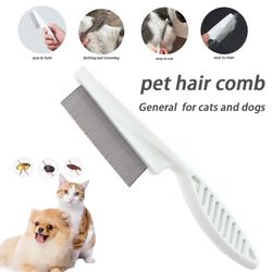 pet care comb: dog grooming & cat hair brush - flea removal, massage