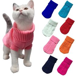 Warm Pet Clothing: Knitted Sweater for Dogs, Cats - Winter/Autumn Coats